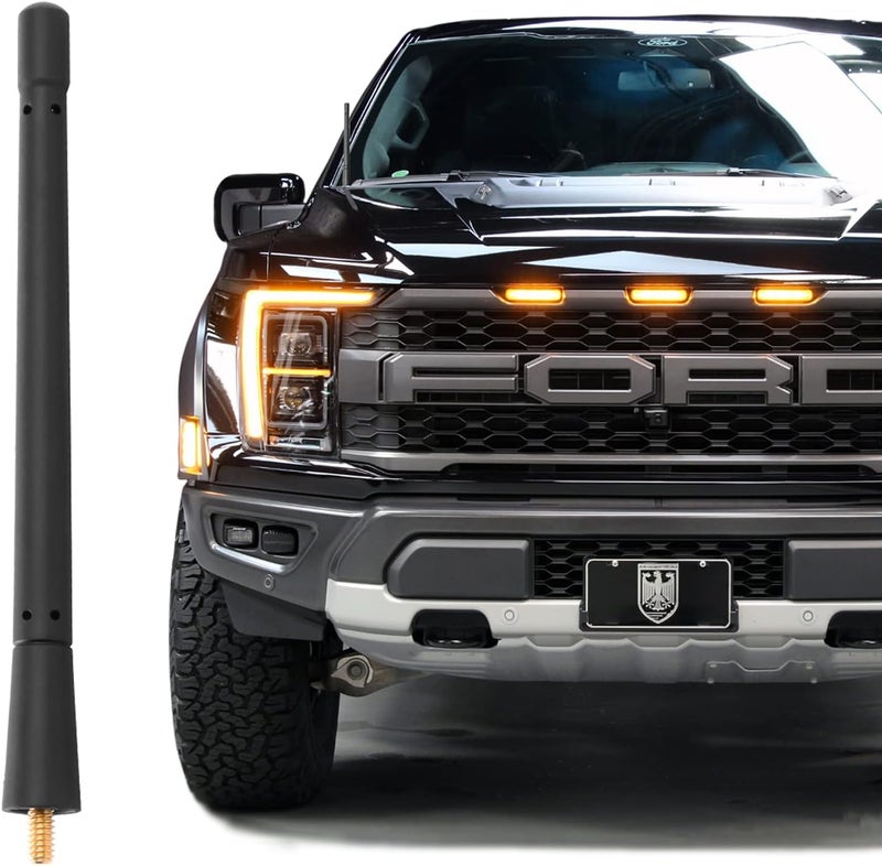KSaAuto Short Antenna for Ford F150 F-150 2009-2026, 2017-2026 F-250 F-350, 2021-2024 Bronco, 7 Inch F150 Pickup Truck Short Antenna Ford F150 Accessories, Not for 2025 Bronco - Image 1